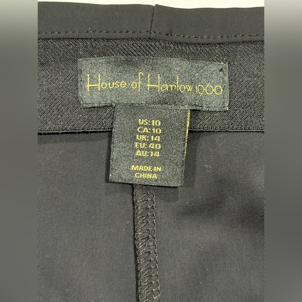 House of Harlow 1960 Black Women's Dress Pants size 10 - Picture 5 of 5